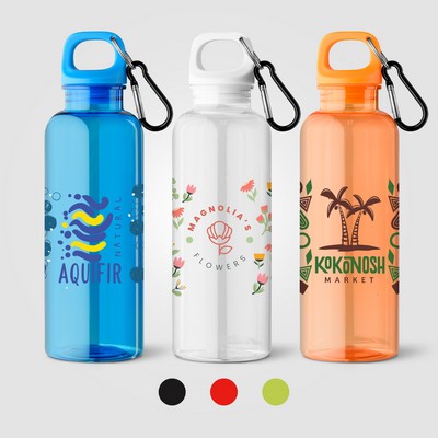 Doli rPET Carabiner Clip Screw-Top Bike Bottle - 17 oz. - Full-Color Inkjet